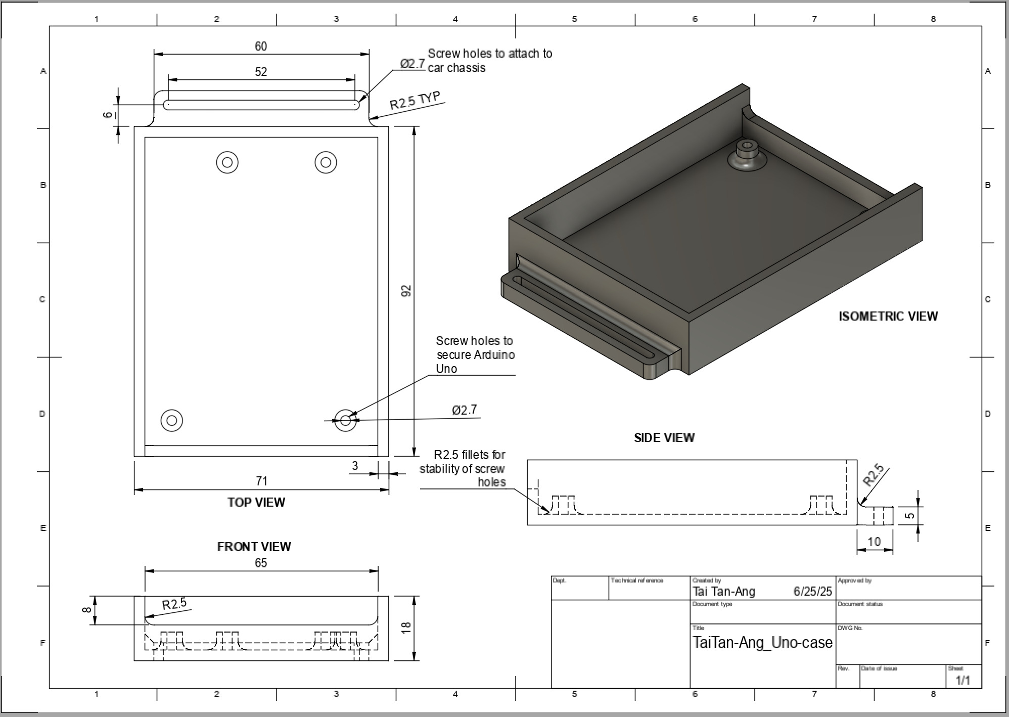 UNO CAD Drawing