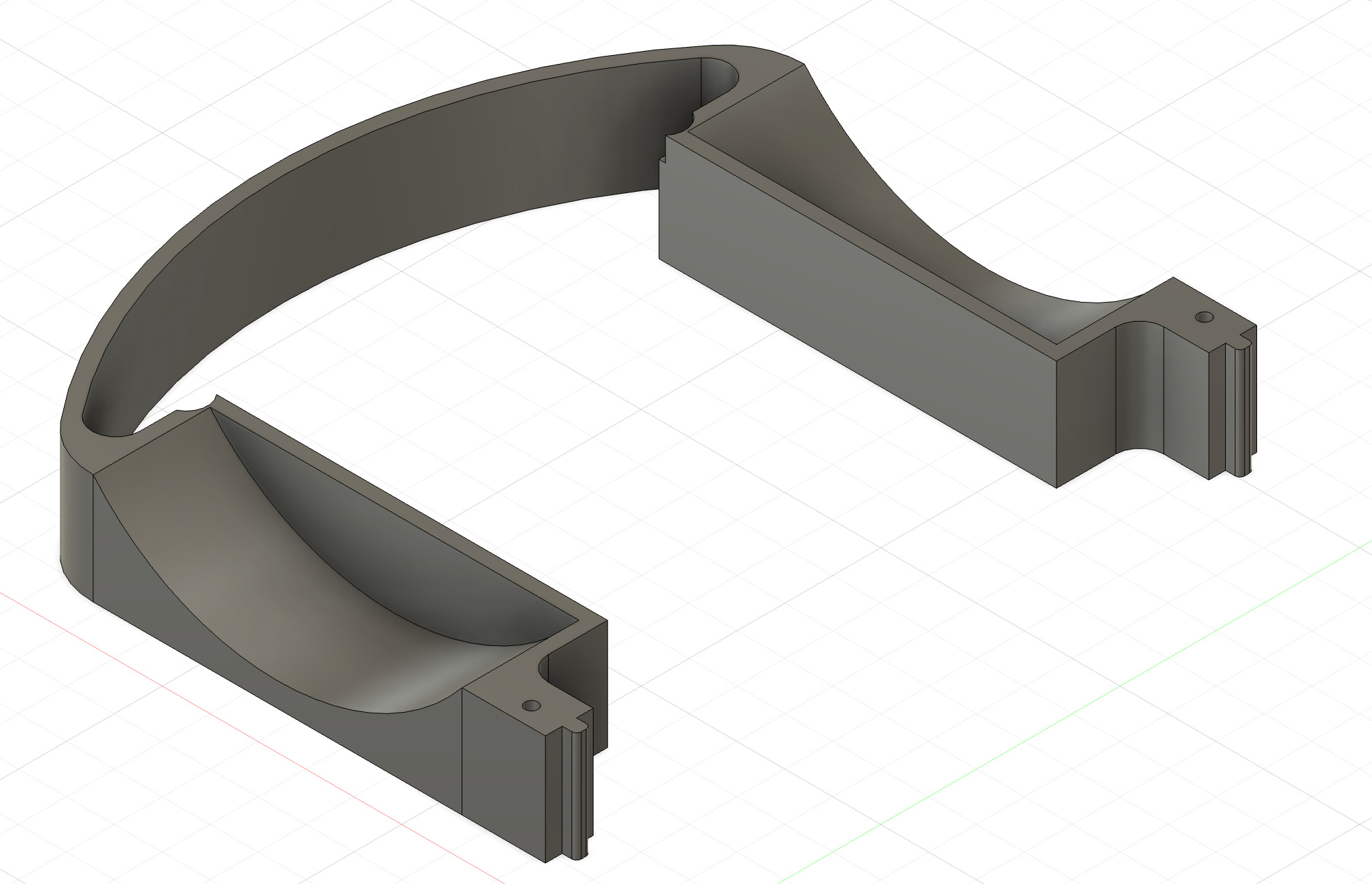Front casing CAD model