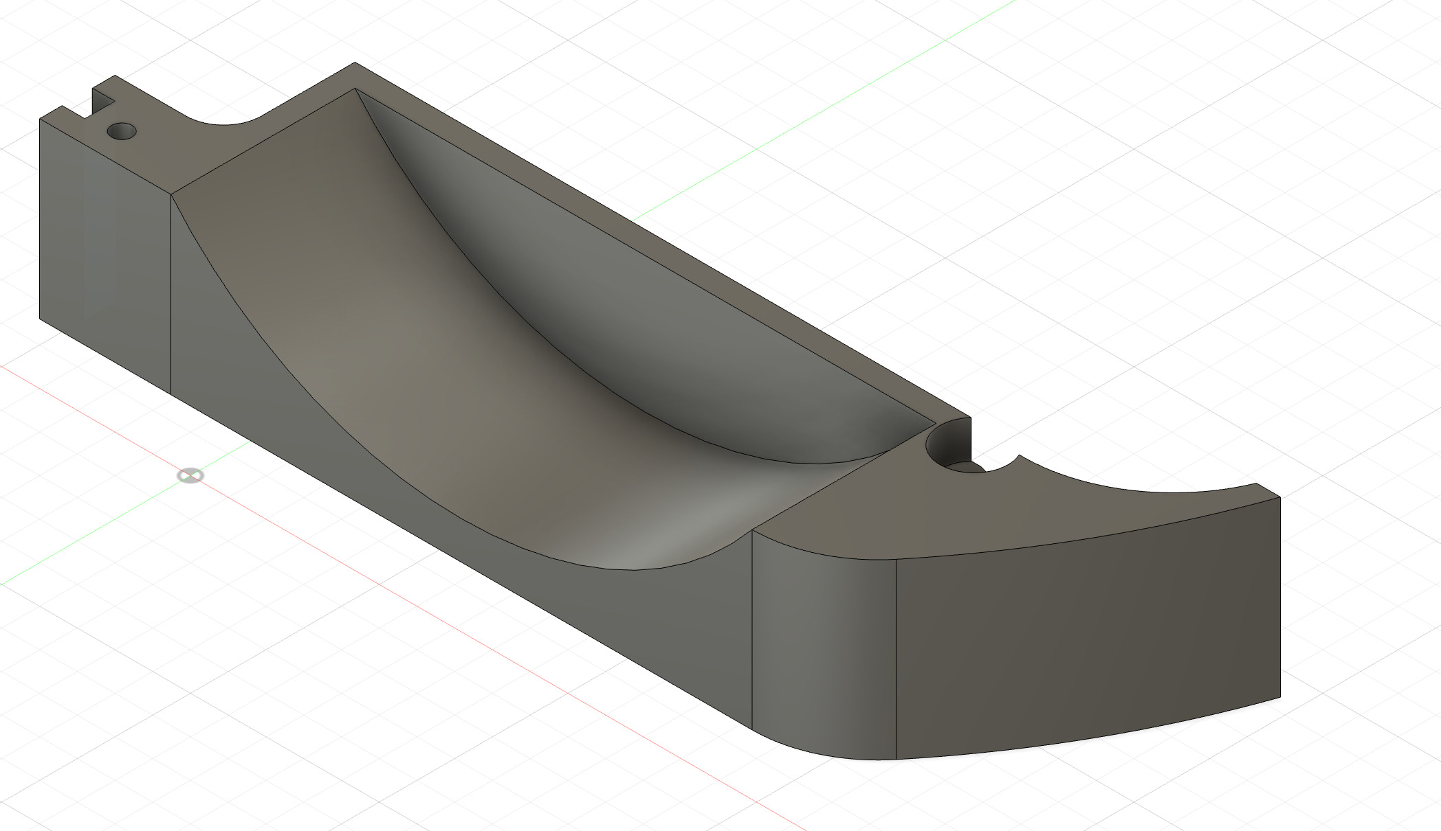 Back casing CAD model 1