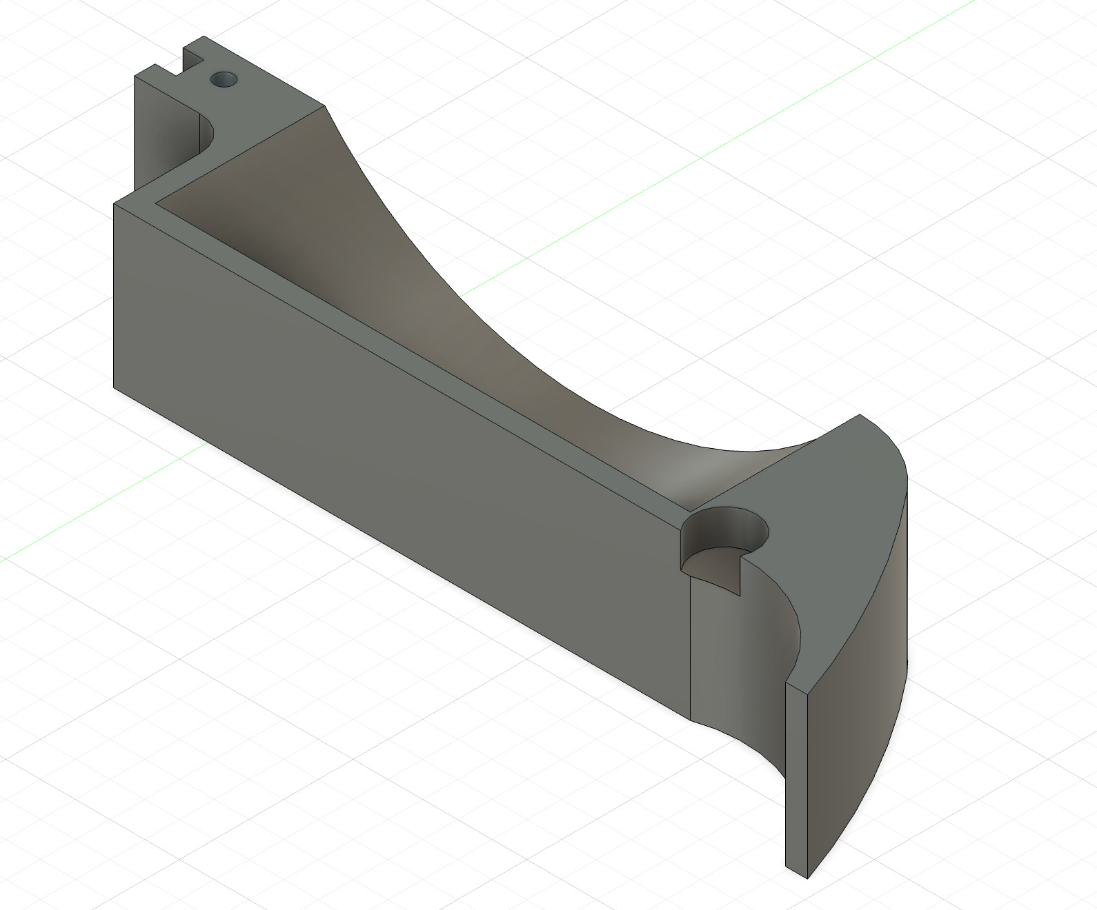 Back casing CAD model 2